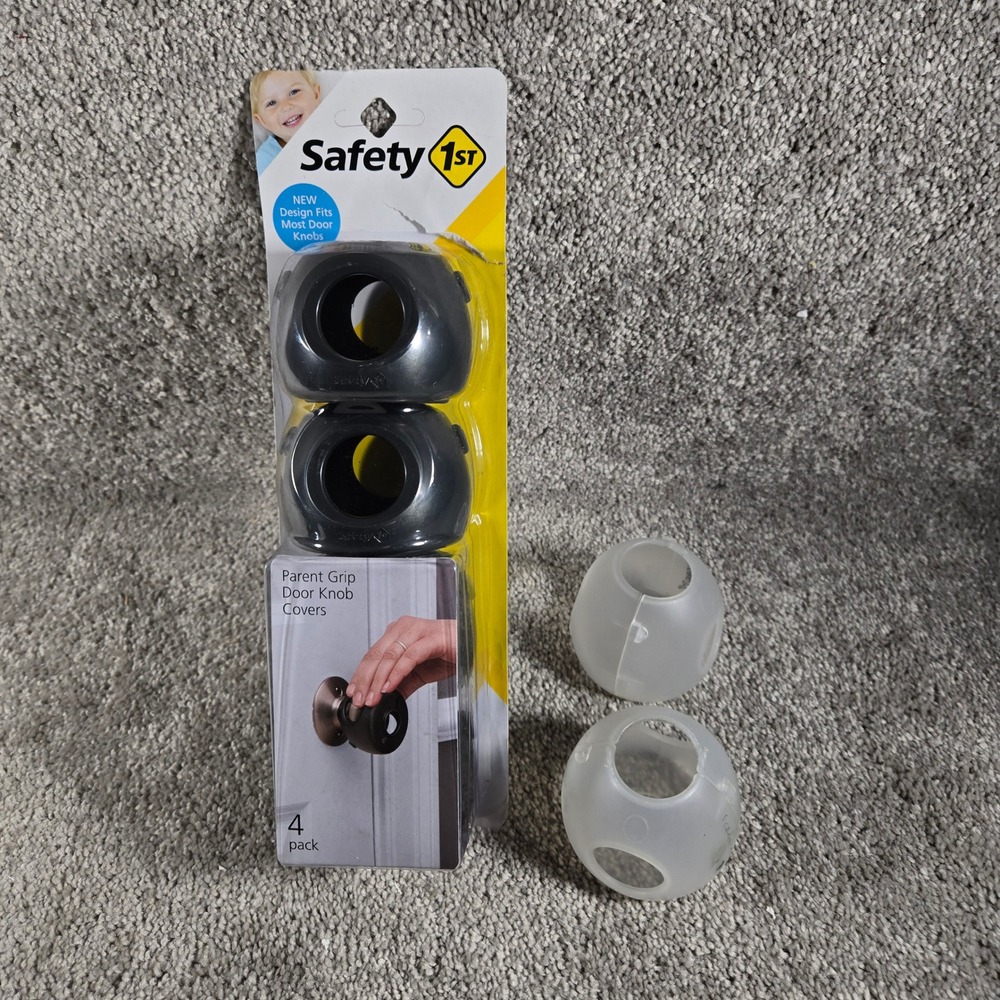 Safety 1st Door Knob Covers Black Parent Grip 6 Pack‎ Baby Safety HS325 OS